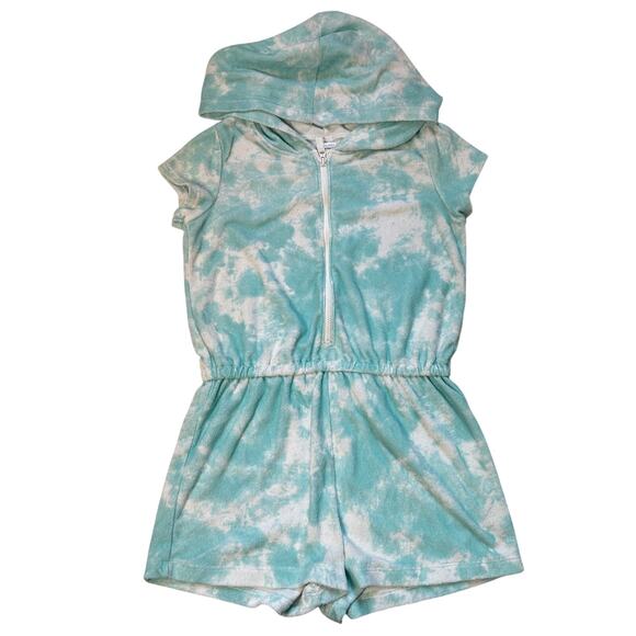 Carter's Girls Terry Cloth Hooded Romper Size 8 - Picture 1 of 5